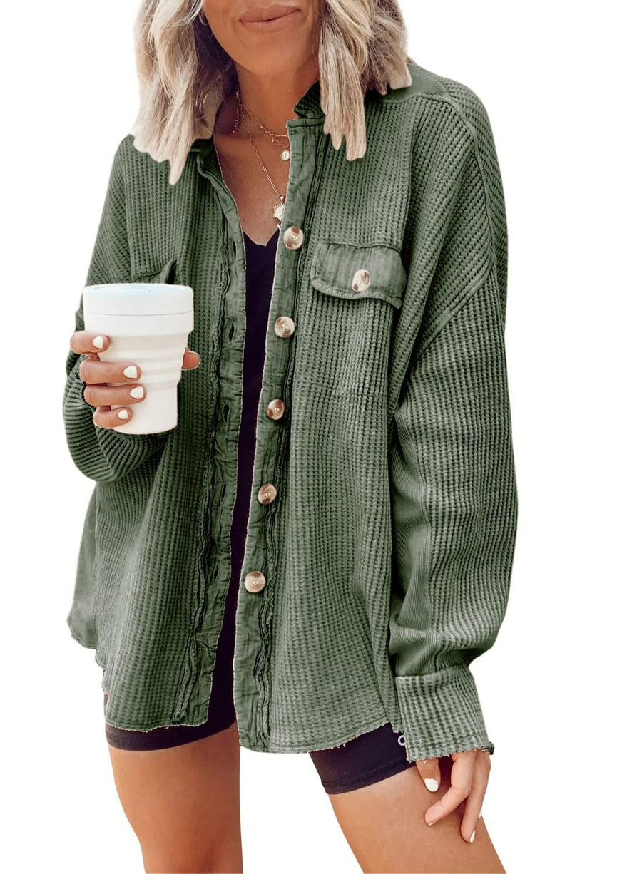 Branwen | Women's Casual Shirt in Light Green