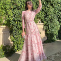 Brenna | Women's Lace Floral Elegant Maxi Dress