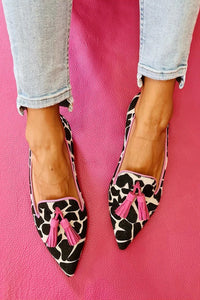 Bridget | Women's Patterned Tassel Detail Loafers