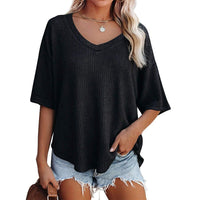 Brielle | Women's Textured Oversized Casual Top in Black