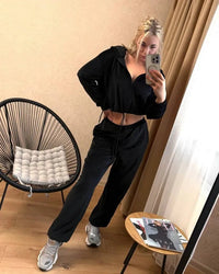 Brielle | Women's Two-Piece Set in Black