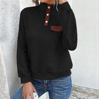 Brigid | Women's Textured Sweater in Black