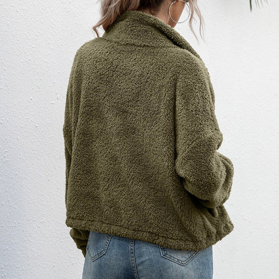 Brigida | Women's Elastic Waist Fleece Jacket