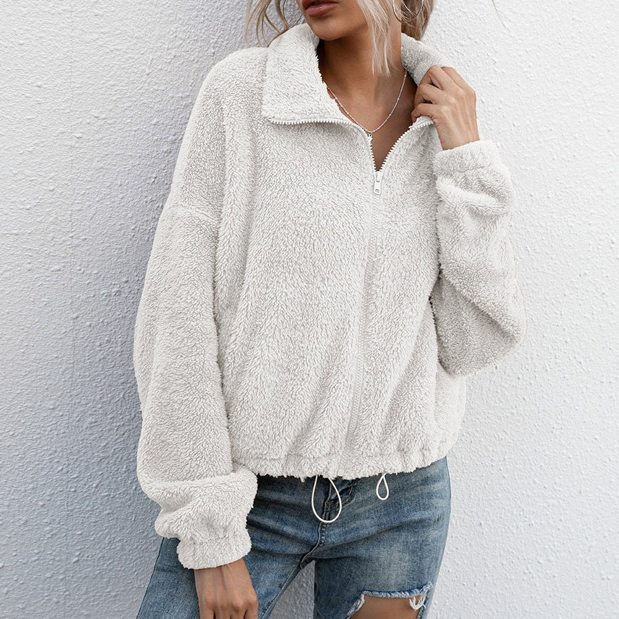 Brigida | Women's Elastic Waist Fleece Jacket