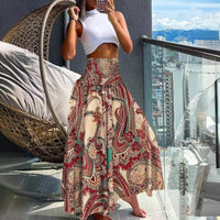Brigitta | Women's Elastic Waist Skirt – Maxi Skirt