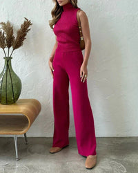 Cadence | Women's Matching Outfit With Layered Elements Three-Piece Set