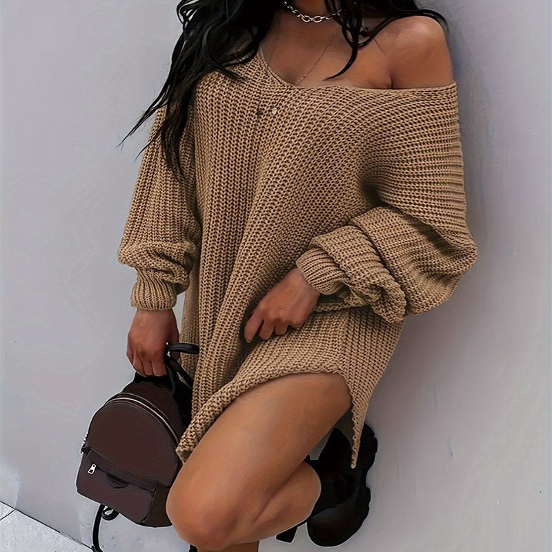 Cadence | Women's Oversized Knit Casual Dress