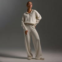 Caelia | Women's Knitted Top and Pants Tracksuit in White