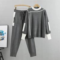 Calanthe | Women's Long Sleeve Top Jogger Pants Tracksuit in Gray