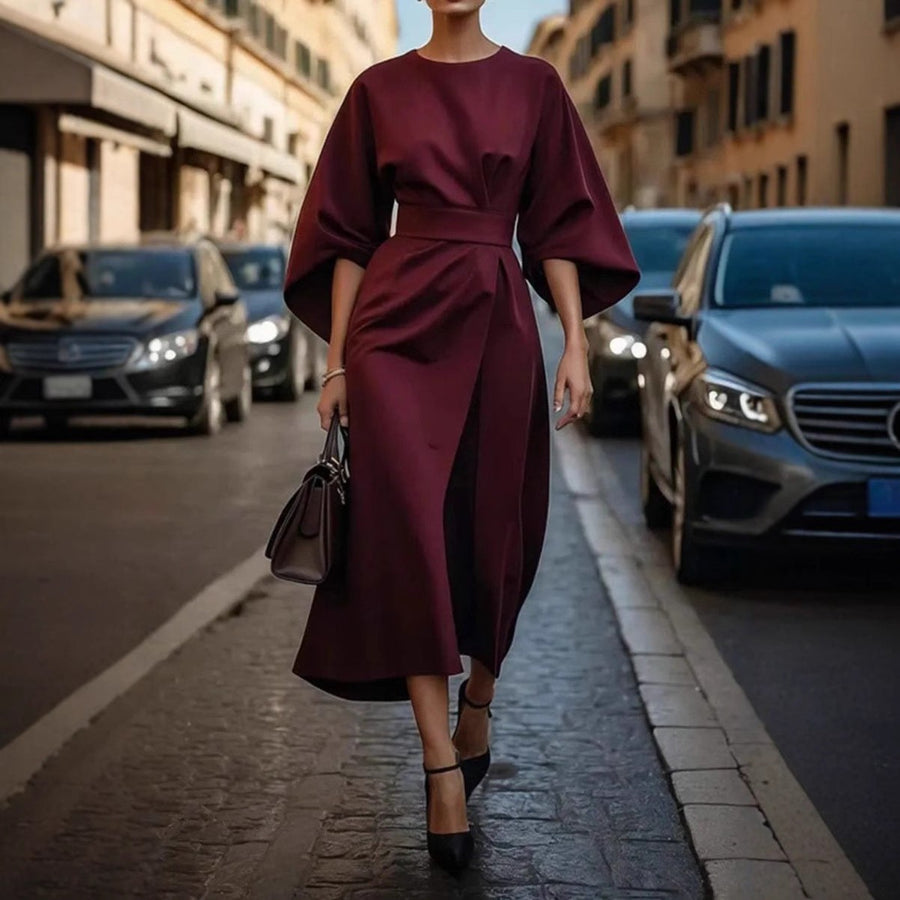 Calista | Women's Voluminous Elegant Midi Dress