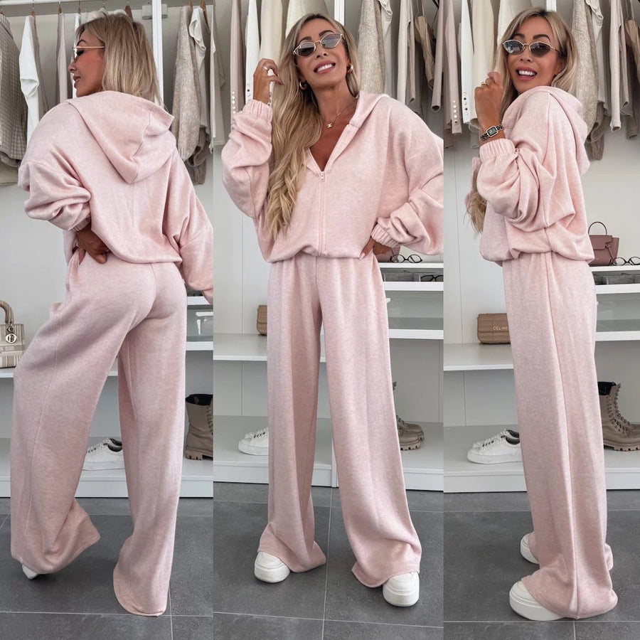 Calista | Women's Zip Fleece Elegant Jumpsuit