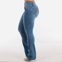Capucine | Women's High Waist Jeans in Blue
