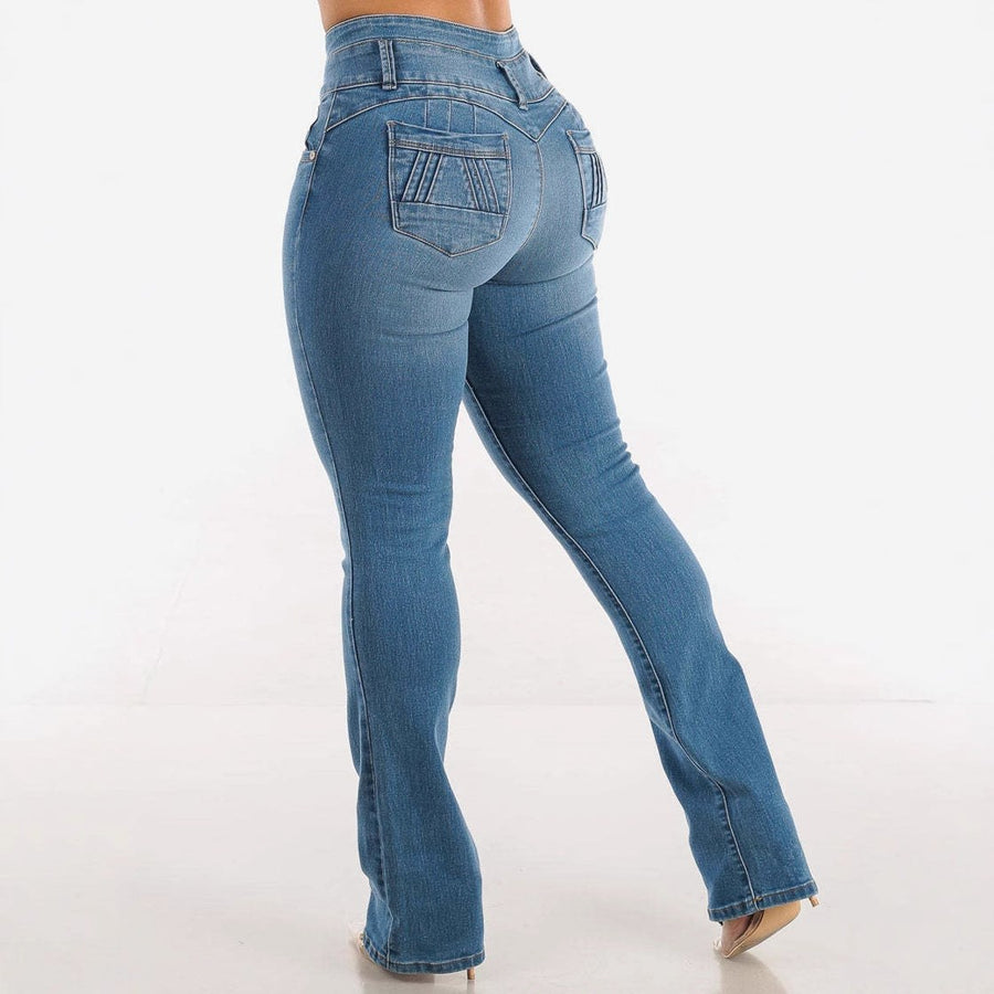 Capucine | Women's High Waist Jeans in Blue