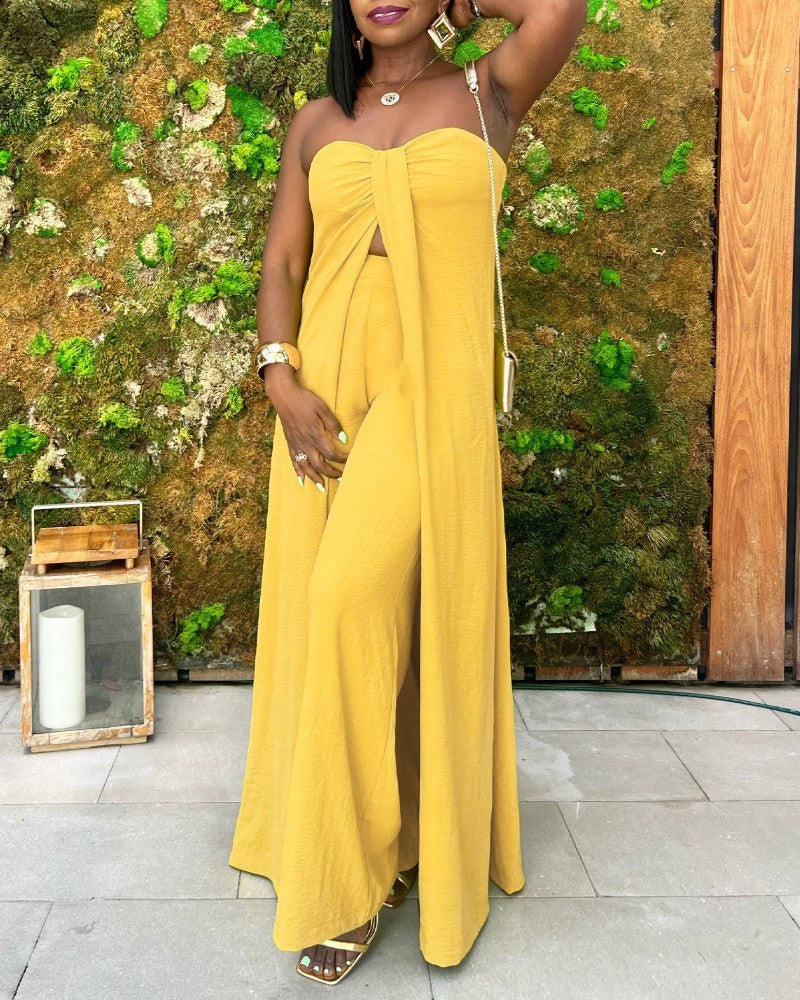 Capucine | Women's Elegant Modern Dress in Yellow