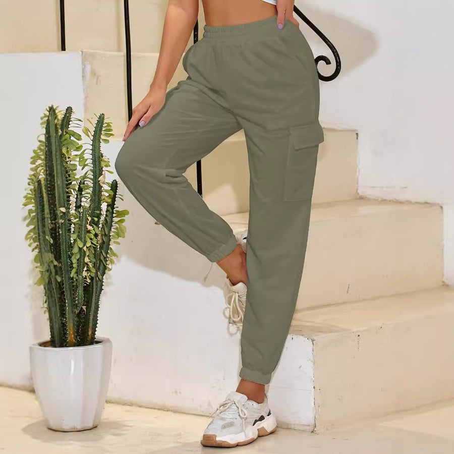 Capucine | Women's Elastic Waist Pockets Pants – Dress Pants