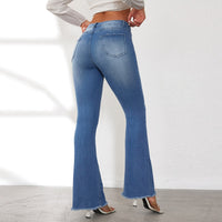 Cara | Women's High Waist Casual Jeans in Blue