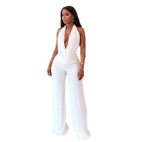 Cara | Women's Flowing Elegant Jumpsuit in White