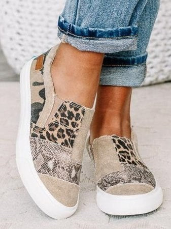 Carina | Women's Slip-On Patterned Upper Loafers