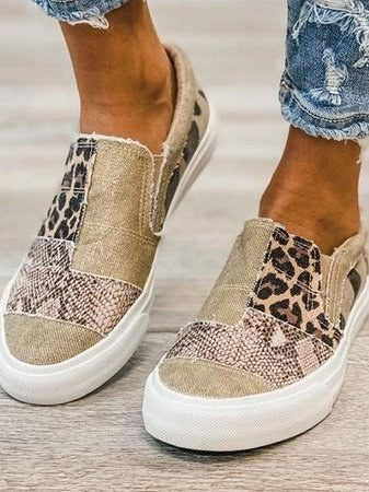 Carina | Women's Slip-On Patterned Upper Loafers