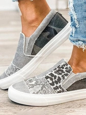 Carina | Women's Slip-On Patterned Upper Loafers