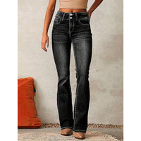 Carina | Women's High Waist Fashionable Jeans in Black
