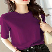 Carina | Women's Short Sleeve Elegant Sweater in Yellow