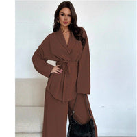Carlotta | Women's Tie Belt Belted Soft Elegant Jumpsuit