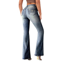 Carlotta | Women's High Waist Fashionable Jeans in Blue