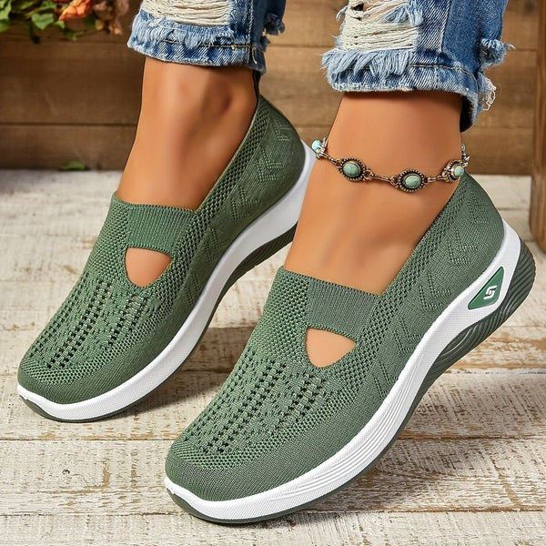 Carmel | Women's Slip-On Design Sneakers in Green