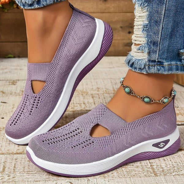 Carmel | Women's Slip-On Design Sneakers in Light Purple
