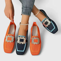 Carol | Women's Square Toe Decorative Strap Loafers