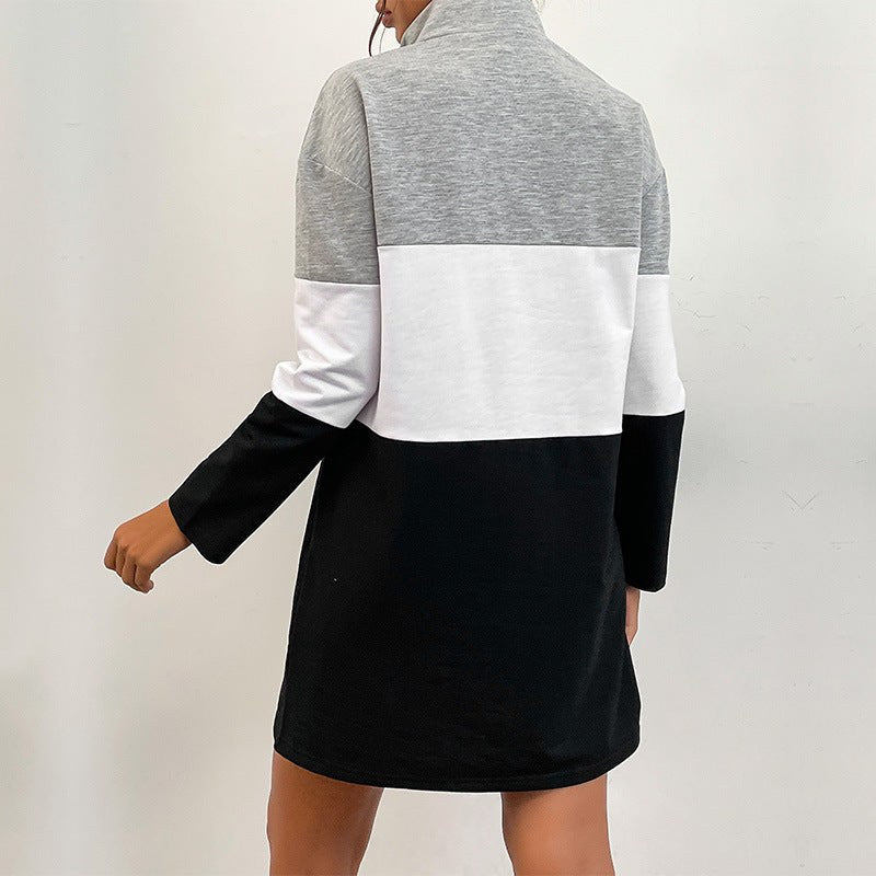 Carolinda | Women's Zip Dress – Casual Dress in Black