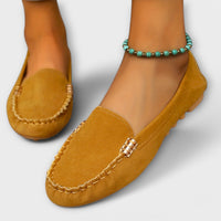 Caroline | Women's Stitched Front Detail Loafers
