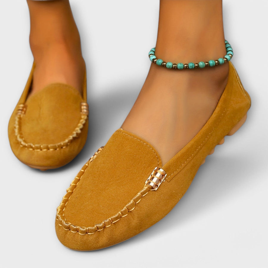 Caroline | Women's Stitched Front Detail Loafers
