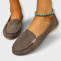 Caroline | Women's Stitched Front Detail Loafers