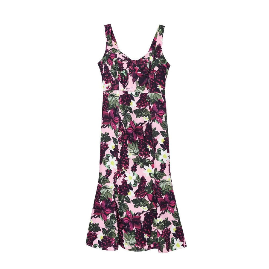 Casilda | Women's V-Neck Floral Maxi Dress in Kleid