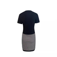 Catalina | Women's V-Neck Plaid Elegant Cocktail Dress