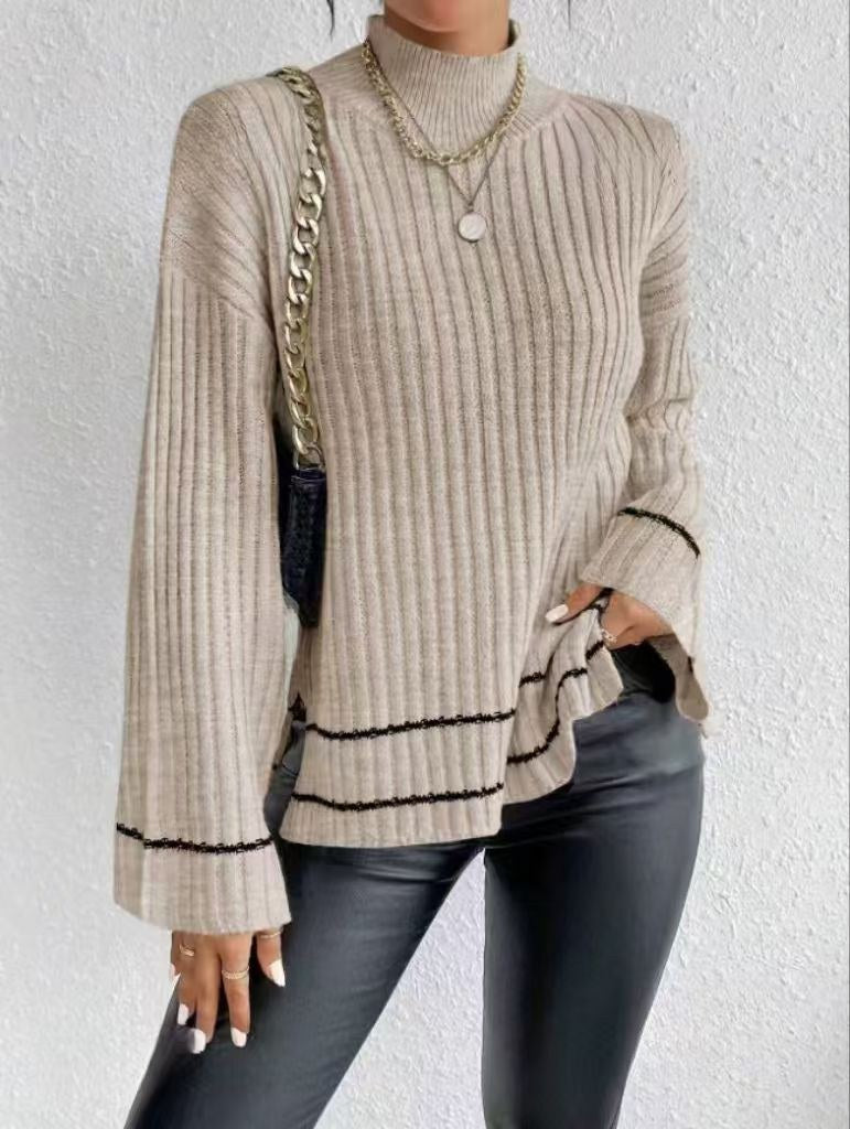 Cate | Women's Knit Elegant Sweater in Khaki