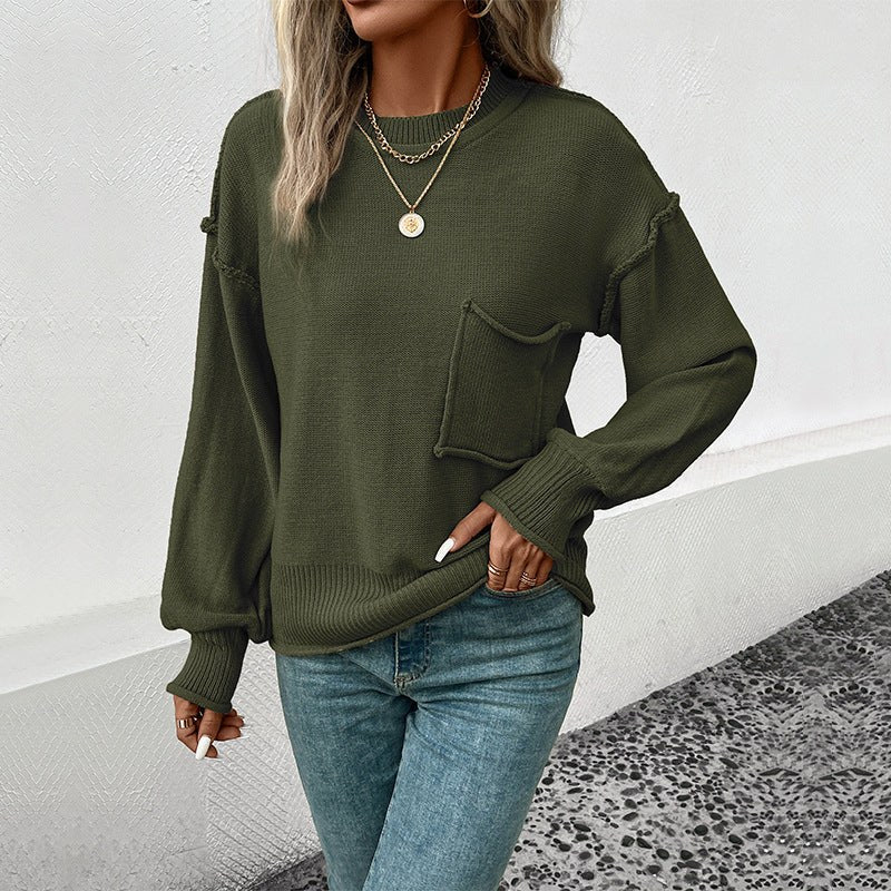 Cathleen | Women's Voluminous Pockets Sweater