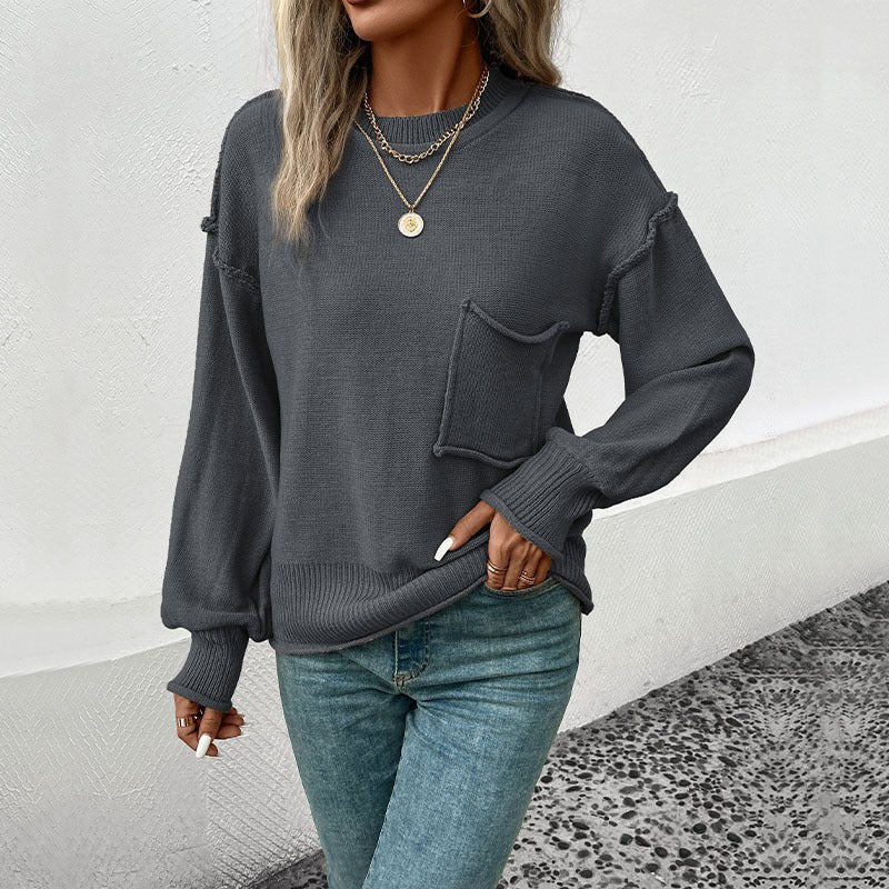 Cathleen | Women's Voluminous Pockets Sweater
