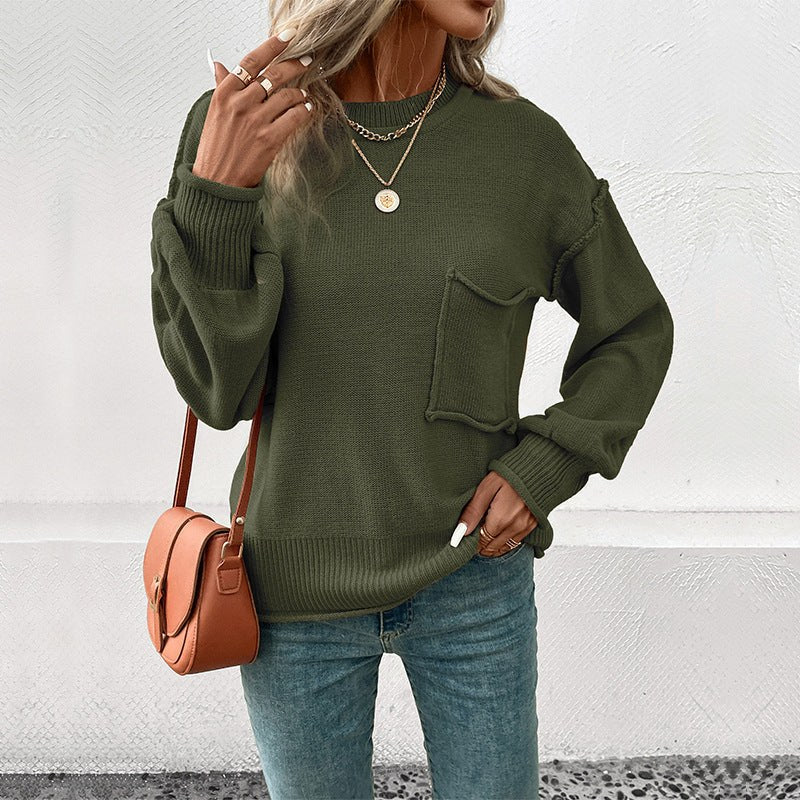 Cathleen | Women's Voluminous Pockets Sweater
