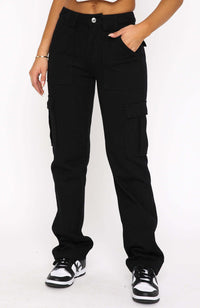 Catriona | Women's Pockets Pants – Dress Pants in Black
