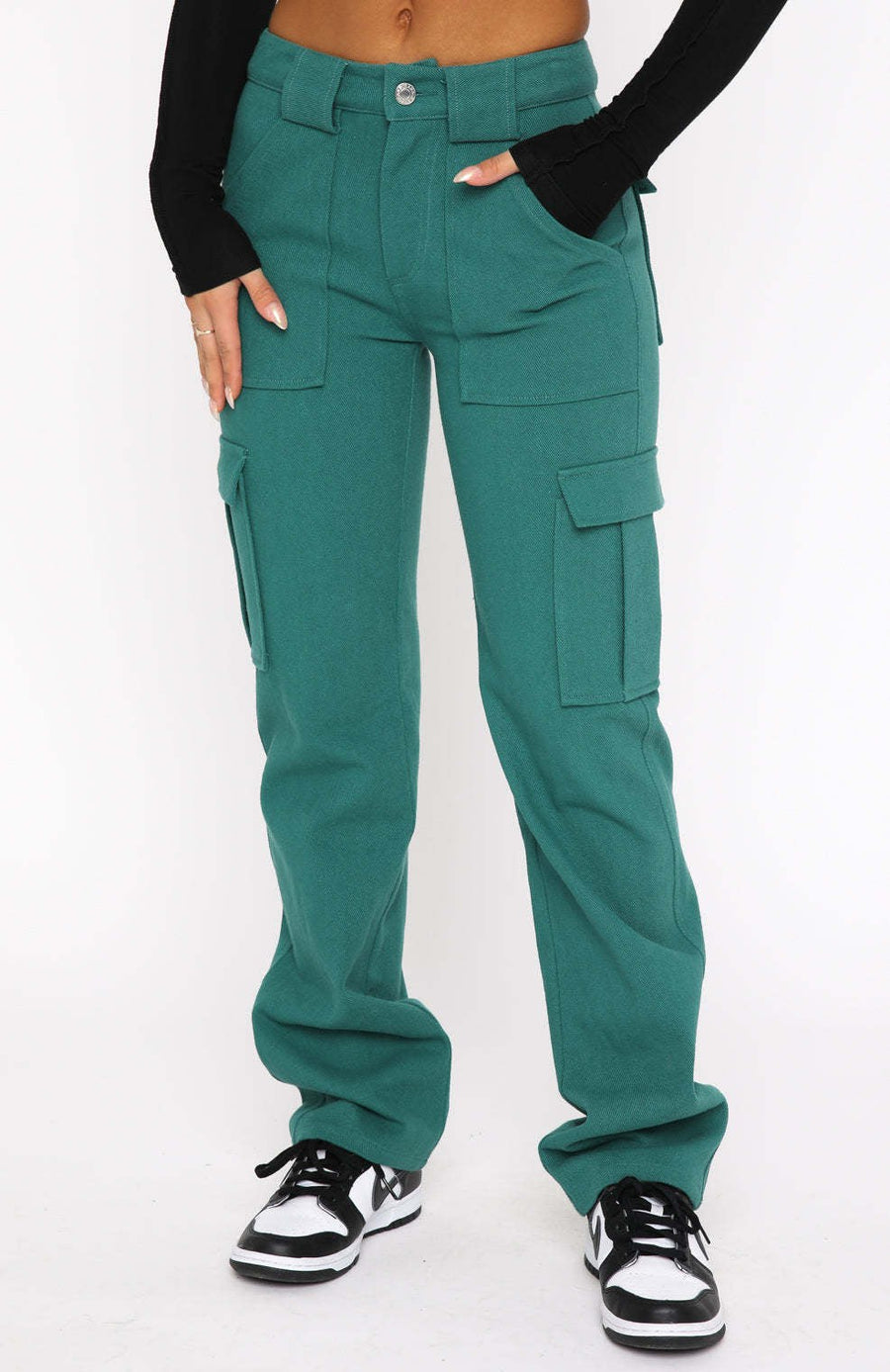 Catriona | Women's Pockets Pants – Dress Pants in Green