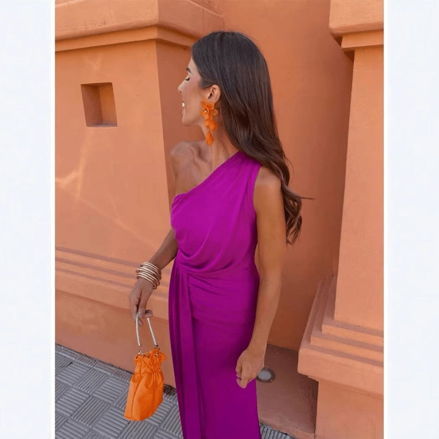 Cecania | Women's Asymmetric Elegant Maxi Dress