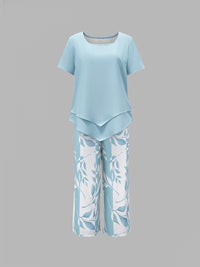 Cecania | Women's Botanical Print Two-Piece Set