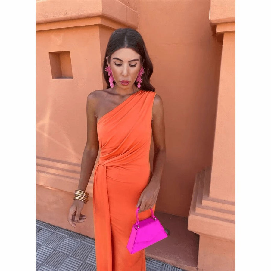 Cecania | Women's Asymmetric Elegant Maxi Dress