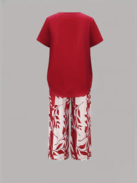 Cecania | Women's Botanical Print Two-Piece Set