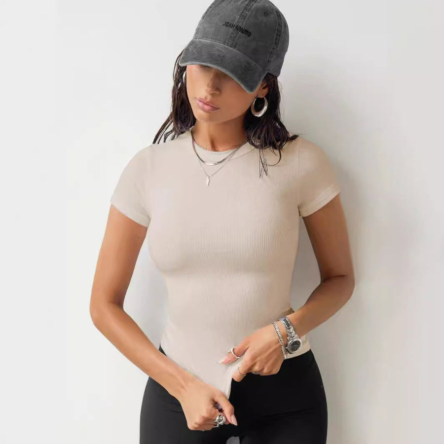 Cecile | Women's Bodycon Short Sleeve Top