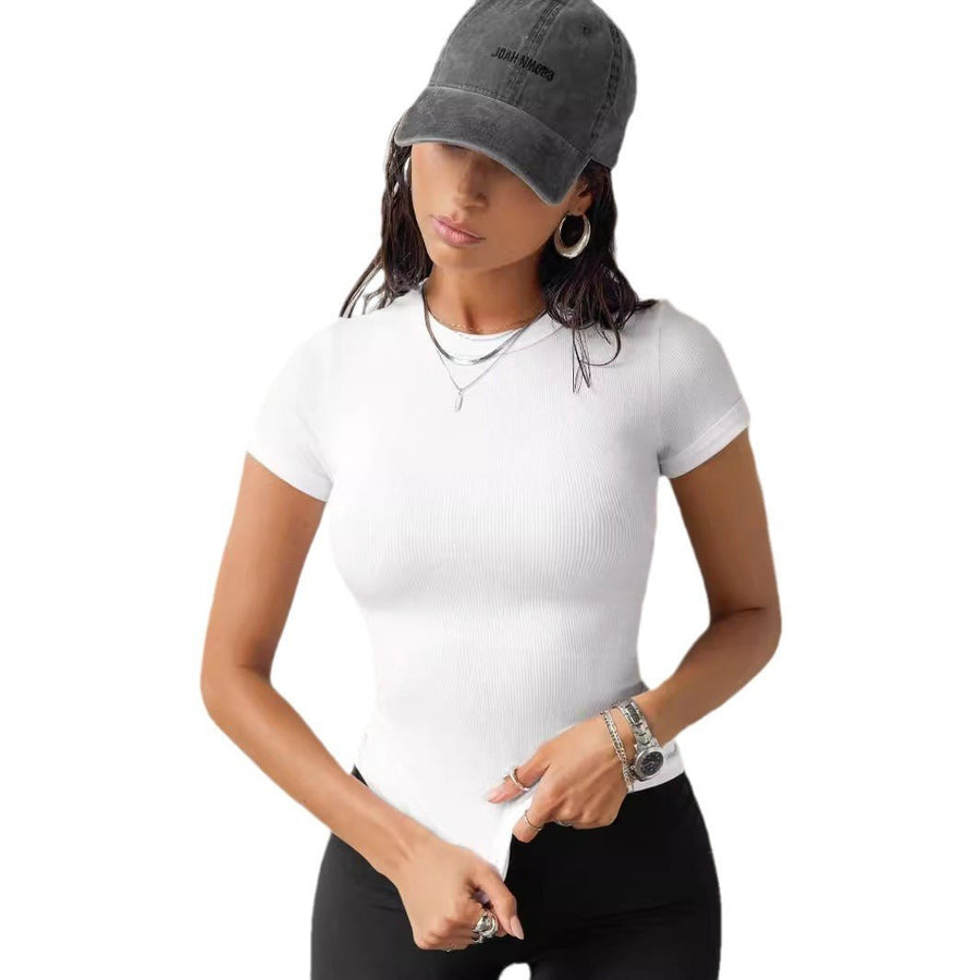 Cecile | Women's Bodycon Short Sleeve Top
