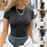 Cecile | Women's Bodycon Short Sleeve Top